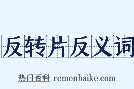 反转片反义词是什么意思的图片